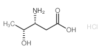 (3R,4R)-3-氨基-4-羟基戊酸盐酸盐结构式