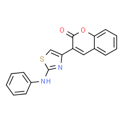 3-(2-(phenylamino)thiazol-4-yl)-2H-chromen-2-one Structure