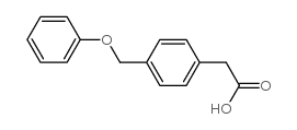 4-(苯氧基甲基)苯乙酸结构式