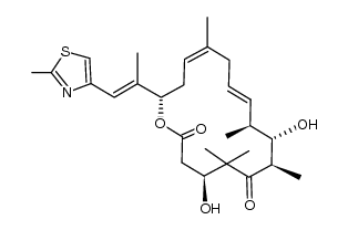 (E)-9,10-dehydro-12,13-desoxyepothilone B结构式