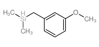 (3-methoxyphenyl)methyl-dimethyl-silicon结构式