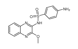 4-amino-N-(3-methoxy-quinoxalin-2-yl)-benzenesulfonamide结构式