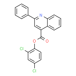 2,4-dichlorophenyl 2-phenyl-4-quinolinecarboxylate structure