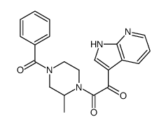 1-(4-benzoyl-2-methylpiperazin-1-yl)-2-(1H-pyrrolo[2,3-b]pyridin-3-yl)ethane-1,2-dione Structure