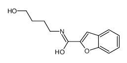 N-(4-hydroxybutyl)-1-benzofuran-2-carboxamide结构式