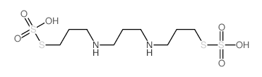 S-(3-((3-((3-((Hydroxy(dioxido)sulfanyl)thio)propyl)amino)propyl)amino)propyl) hydrogen thiosulfate Structure