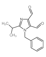 1-benzyl-2-propan-2-yl-imidazole-4,5-dicarbaldehyde Structure