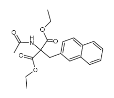 acetylamino-[2]naphthylmethyl-malonic acid diethyl ester结构式