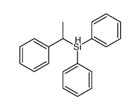 diphenyl(1-phenylethyl)silane结构式