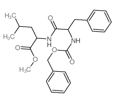 L-Leucine, N-[N-[(phenylmethoxy)carbonyl]-L-phenylalanyl]-, methyl ester structure