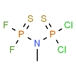 [Methyl(dichlorothiophophinyl)amino]difluorophosphine sulfide Structure