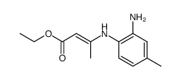 3-(2-amino-4-methyl-anilino)-crotonic acid ethyl ester Structure