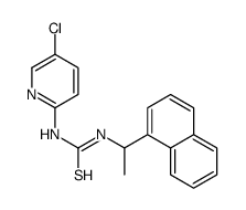 1-(5-chloropyridin-2-yl)-3-[(1R)-1-naphthalen-1-ylethyl]thiourea Structure