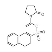 2-Pyrrolidinone, 1- (5,6-dihydronaphth[2,1-c][1,2]oxathiin-2-yl)-, S,S-dioxide structure