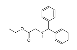 2-(benzhydrylamino)acetic acid ethyl ester Structure