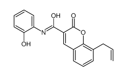 N-(2-hydroxyphenyl)-2-oxo-8-prop-2-enylchromene-3-carboxamide Structure