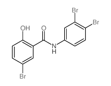 5-bromo-N-(3,4-dibromophenyl)-2-hydroxy-benzamide结构式