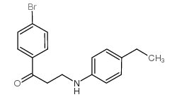 1-(4-bromophenyl)-3-(4-ethylanilino)propan-1-one Structure