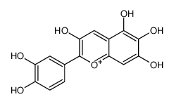 Quercetagetinidin chloride Structure