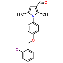 1-{4-[(2-Chlorobenzyl)oxy]phenyl}-2,5-dimethyl-1H-pyrrole-3-carbaldehyde Structure