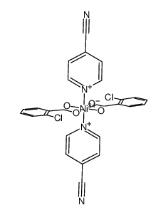 bis(o-chlorobenzoato)-bis-(4-cyanopyridine) nickel(II) Structure