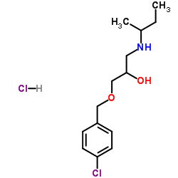 1-(sec-Butylamino)-3-[(4-chlorobenzyl)oxy]-2-propanol hydrochloride (1:1)结构式