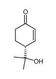 (R)-4-[(1-hydroxy-1-methyl)ethyl]-2-cyclohexen-1-one Structure