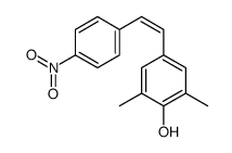 2,6-dimethyl-4-[2-(4-nitrophenyl)ethenyl]phenol Structure