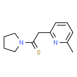 Pyrrolidine,1-[2-(6-methyl-2-pyridinyl)-1-thioxoethyl]- (9CI)结构式