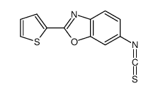 6-isothiocyanato-2-thiophen-2-yl-1,3-benzoxazole Structure