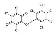 2,5-dichloro-3-hydroxy-6-(2,3,4,6-tetrachloro-5-hydroxyphenoxy)cyclohexa-2,5-diene-1,4-dione Structure