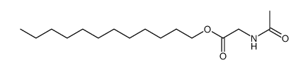 N-acetyl-glycine dodecyl ester结构式