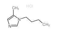 1H-Imidazole,1-butyl-5-methyl-, hydrochloride (1:1)结构式