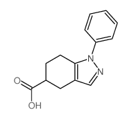 1-Phenyl-4,5,6,7-tetrahydro-1H-indazole-5-carboxylic acid Structure