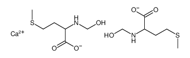 calcium N-(hydroxymethyl)-DL-methionate (1:2) Structure