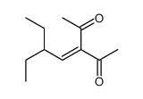 3-(2-ethylbutylidene)pentane-2,4-dione结构式