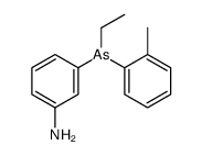 3-[ethyl-(2-methylphenyl)arsanyl]aniline结构式