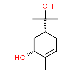 cis-5-hydroxy-alpha,alpha,4-trimethylcyclohex-3-ene-1-methanol structure