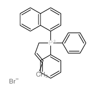 [(E)-but-2-enyl]-naphthalen-1-yl-diphenyl-phosphanium structure