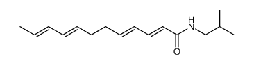 dodeca-2(E),4(E),8(E),10(E)-tetraenoic acid isobutylamide Structure