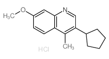 3-cyclopentyl-7-methoxy-4-methyl-quinoline结构式