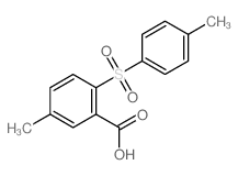 5-methyl-2-(4-methylphenyl)sulfonyl-benzoic acid structure