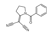 2-(1-benzoylpyrrolidin-2-ylidene)propanedinitrile Structure