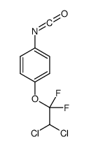 1-(2,2-dichloro-1,1-difluoroethoxy)-4-isocyanatobenzene结构式