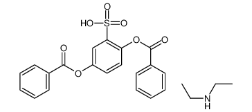 2,5-dibenzoyloxybenzenesulfonic acid,N-ethylethanamine结构式