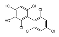 3,5-dichloro-4-(2,4,6-trichlorophenyl)benzene-1,2-diol结构式
