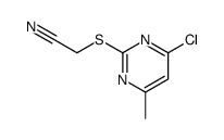 2-(4-chloro-6-methylpyrimidin-2-yl)sulfanylacetonitrile Structure