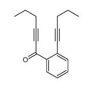 1-(2-pent-1-ynylphenyl)hex-2-yn-1-one Structure