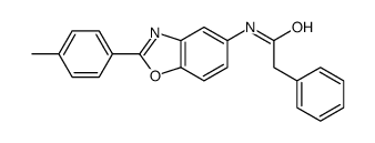 N-[2-(4-methylphenyl)-1,3-benzoxazol-5-yl]-2-phenylacetamide结构式