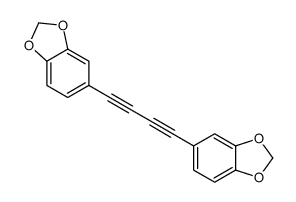 5-[4-(1,3-benzodioxol-5-yl)buta-1,3-diynyl]-1,3-benzodioxole Structure